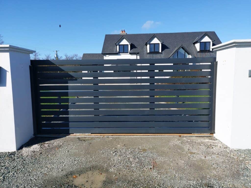 bespoke horizontal panelling grey